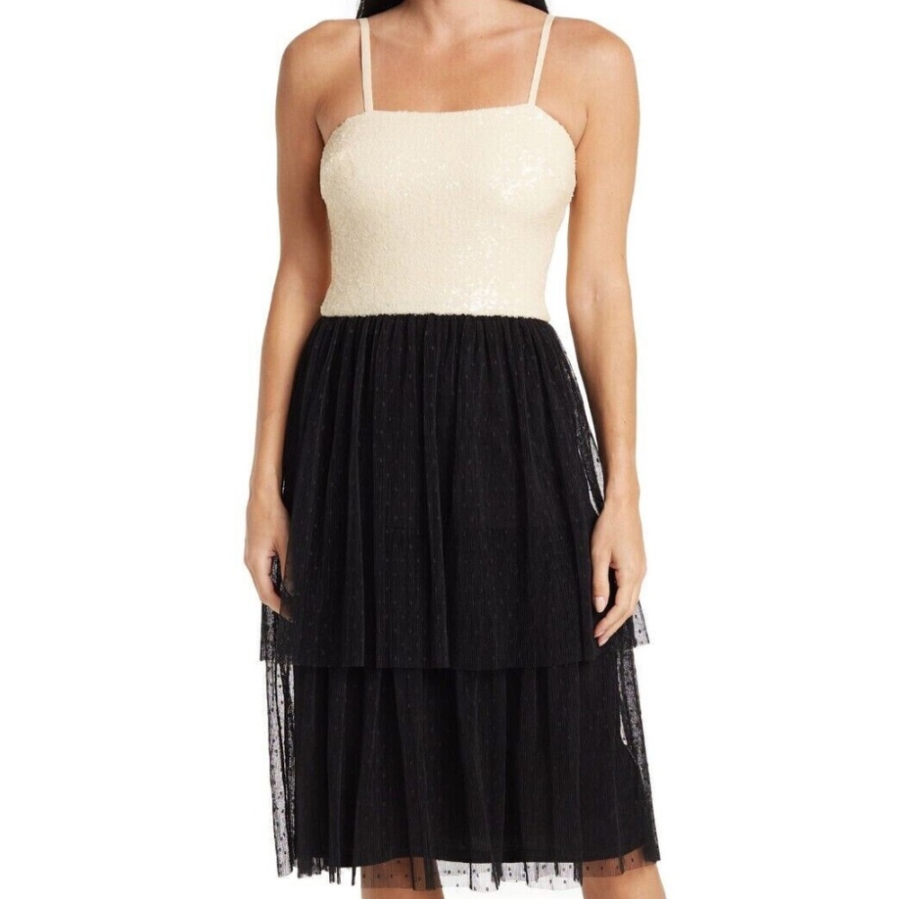 Dress The Population. Kady Sequin Tulle Dress.
